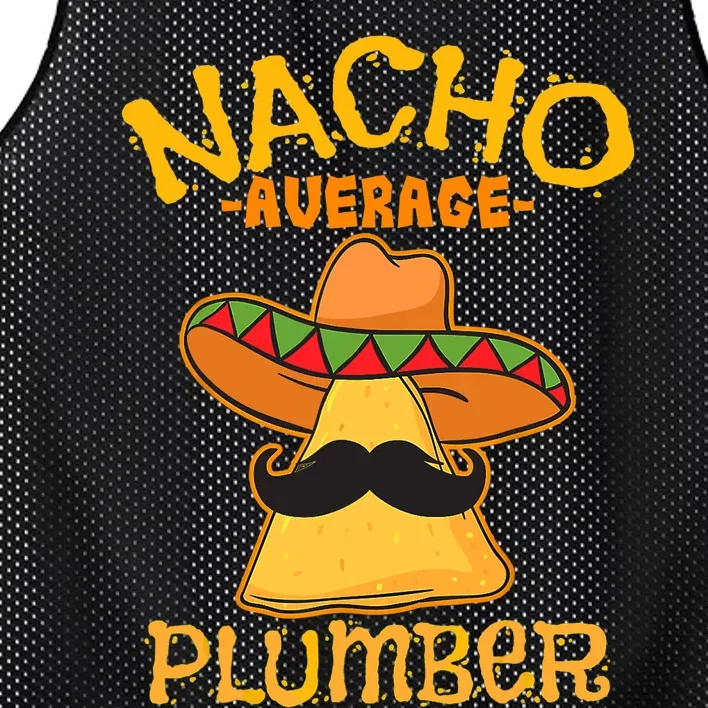 Nacho Average Plumber Mexican Craftsman Cinco De Mayo Mesh Reversible Basketball Jersey Tank