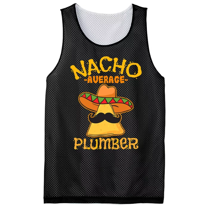 Nacho Average Plumber Mexican Craftsman Cinco De Mayo Mesh Reversible Basketball Jersey Tank