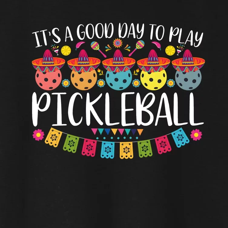 Nacho Average Pickleball Player Women's Crop Top Tee