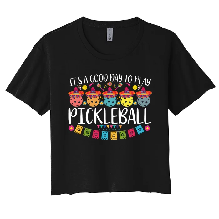 Nacho Average Pickleball Player Women's Crop Top Tee