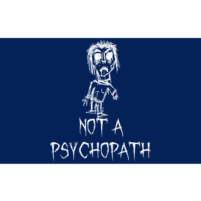 Not A Psychopath Halloween Costume Word Design Bumper Sticker