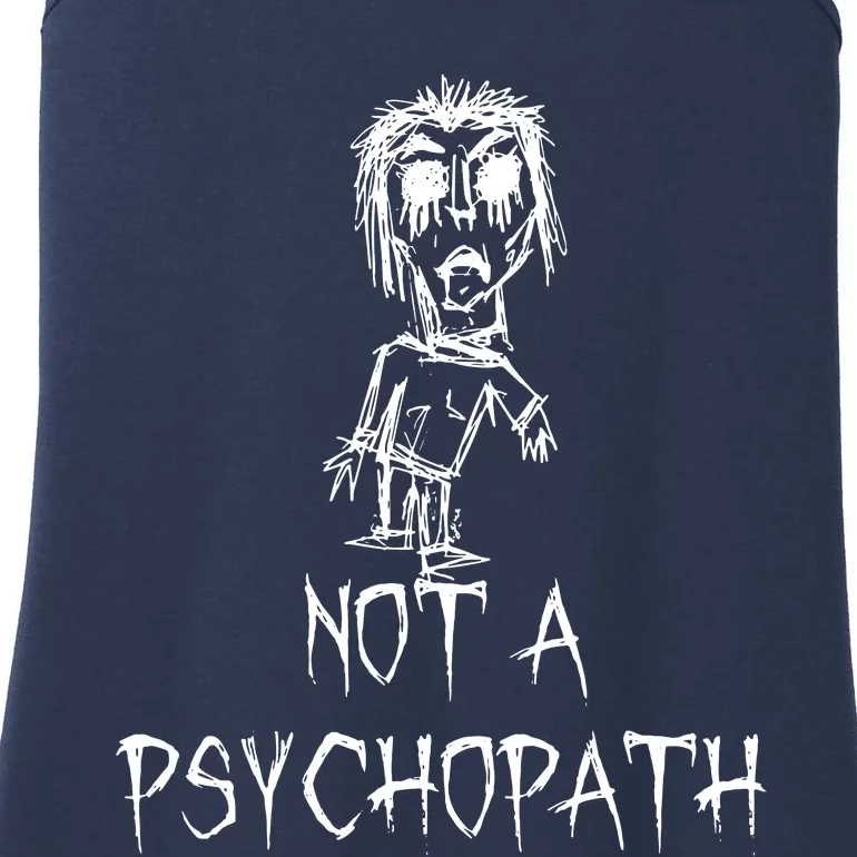 Not A Psychopath Halloween Costume Word Design Ladies Essential Tank