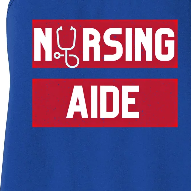 Nursing Aide Profession Job Work Practical Nurse Nursing Aid Gift Women's Racerback Tank