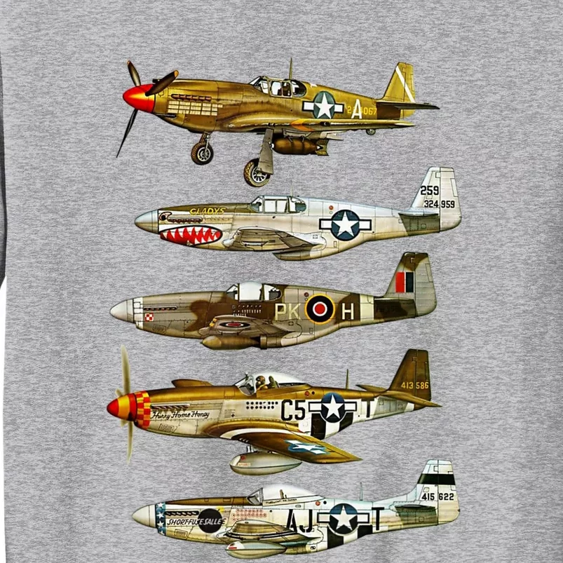 North American P51 Mustang WW2 Fighter Tall Sweatshirt