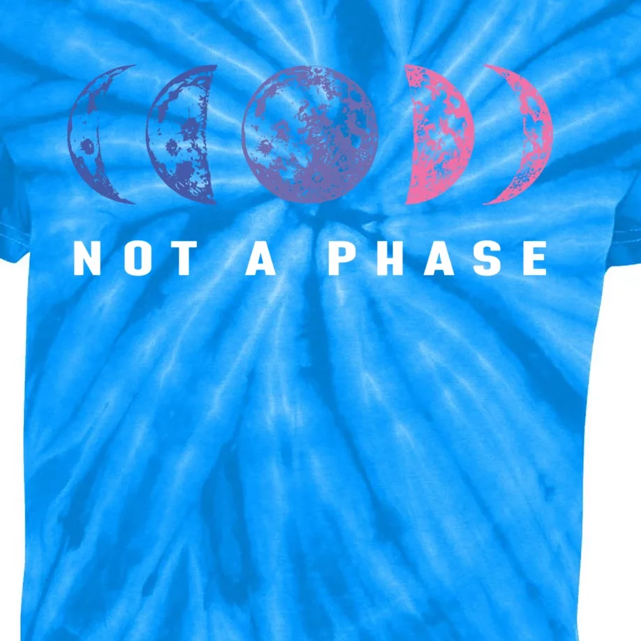 Not A Phase Bisexual Bisexual Pride Gift Kids Tie-Dye T-Shirt