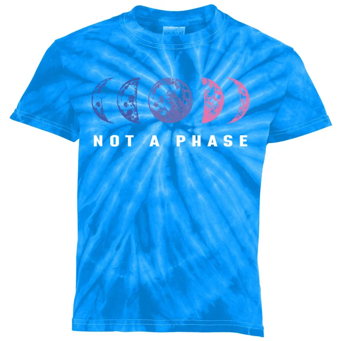 Not A Phase Bisexual Bisexual Pride Gift Kids Tie-Dye T-Shirt