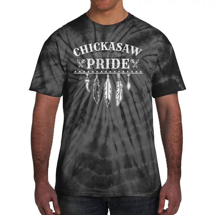 Native American Pride Design for a Proud Chickasaw Premium Tie-Dye T-Shirt