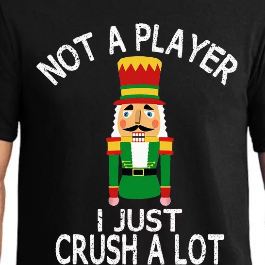 Not A Player I Just Crush A Lot Funny Ugly Christmas Party Pajama Set