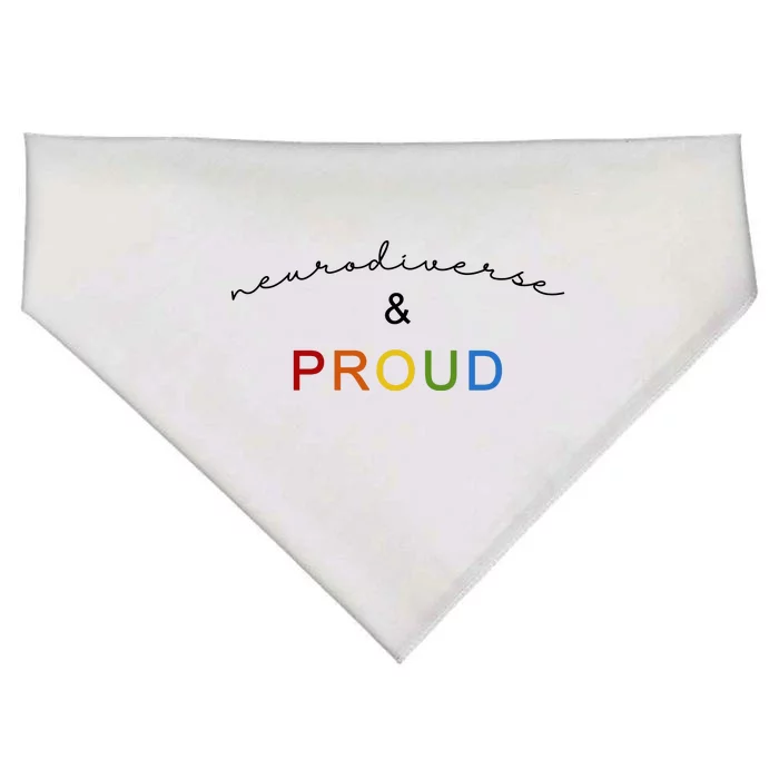 Neurodiverse And Proud USA-Made Doggie Bandana