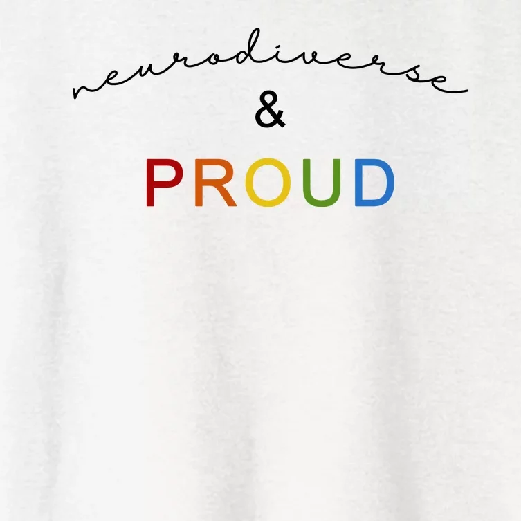 Neurodiverse And Proud Women's Crop Top Tee