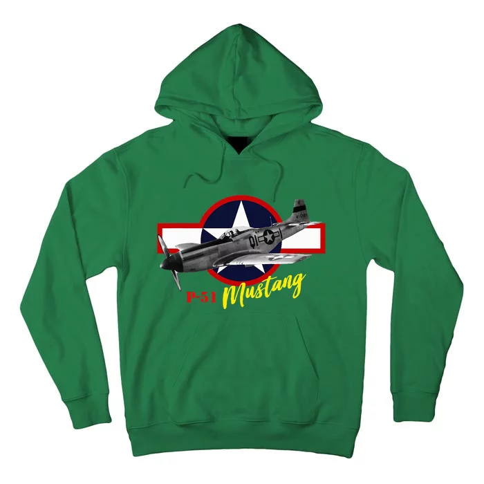 North American P51 Mustang Tall Hoodie