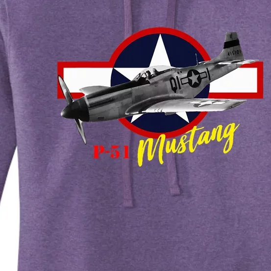 North American P51 Mustang Women's Pullover Hoodie