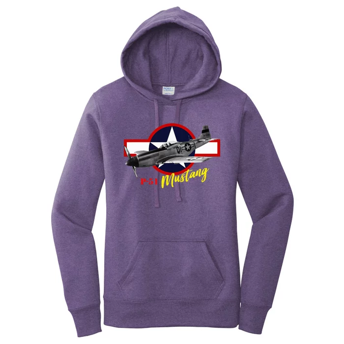 North American P51 Mustang Women's Pullover Hoodie