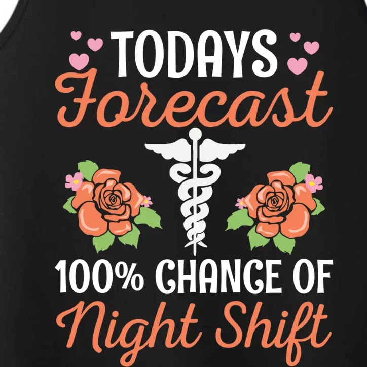 Nursing Appreciation Quote Night Shift Nurse Gift Performance Tank