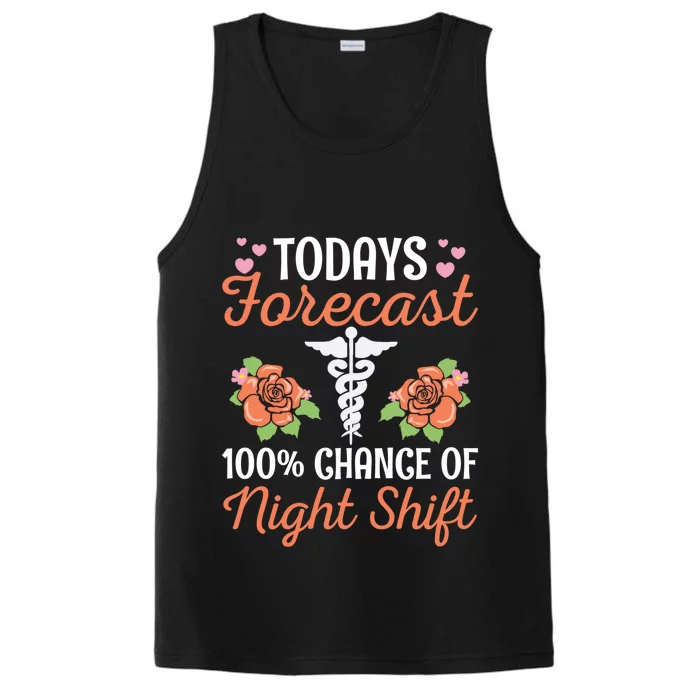 Nursing Appreciation Quote Night Shift Nurse Gift Performance Tank