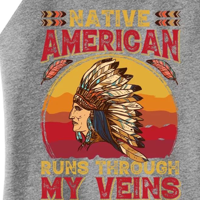 Native American Quote Native American Quote Retro Indian Women’s Perfect Tri Rocker Tank