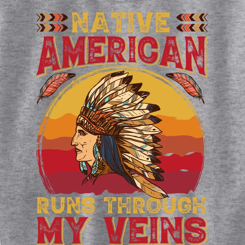 Native American Quote Native American Quote Retro Indian Kids Sweatshirt