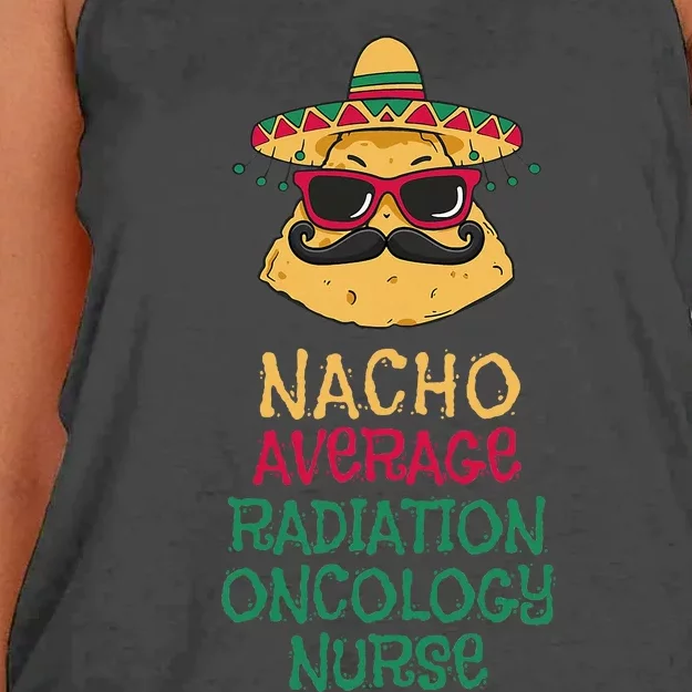 Nacho Average Radiation Oncology Nurse Cinco De Mayo Women's Knotted Racerback Tank