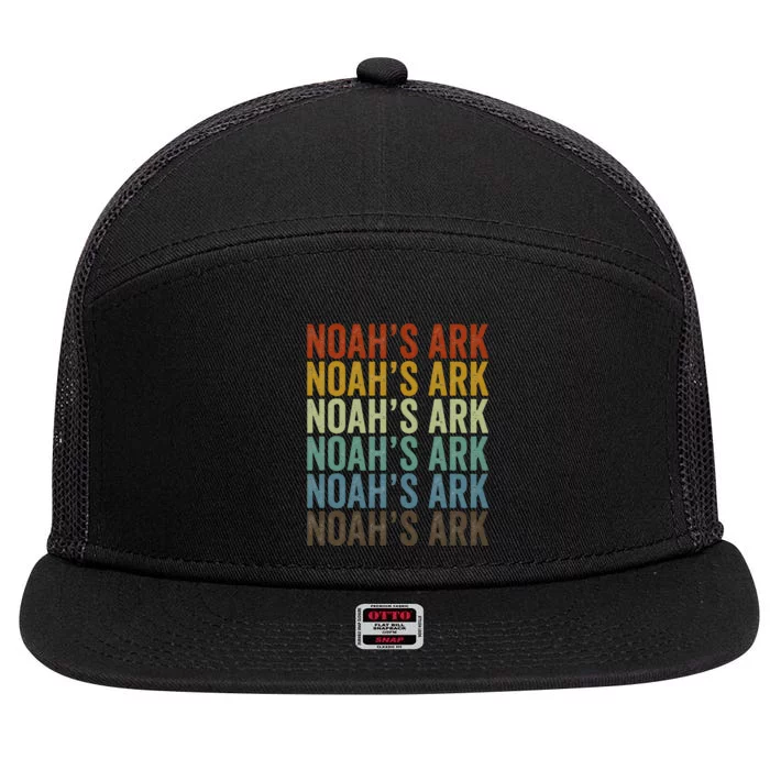 NoahS Ark Retro 7 Panel Mesh Trucker Snapback Hat