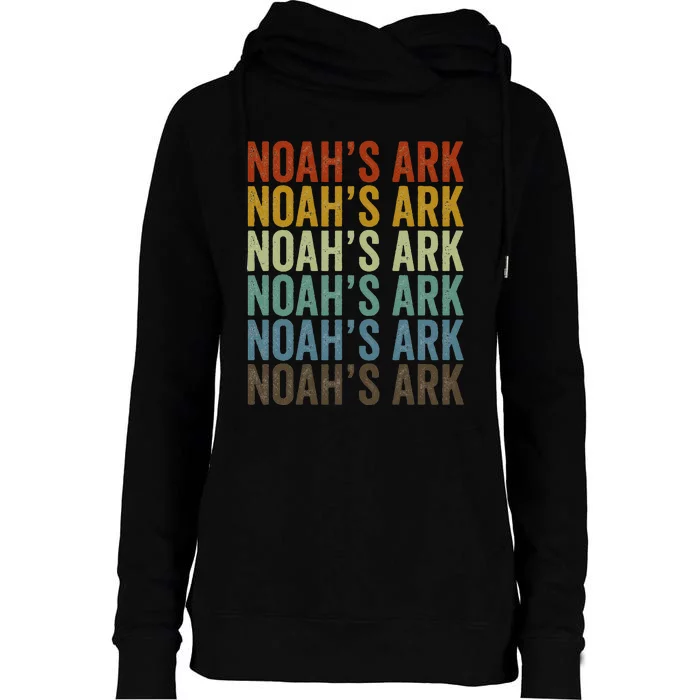 NoahS Ark Retro Womens Funnel Neck Pullover Hood