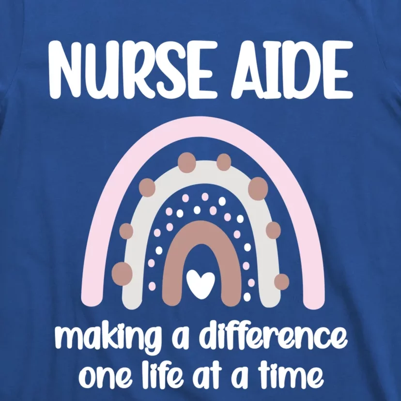 Nurse Aide Rainbow Nurse Aide Week Nursing Assistant Cute Gift T-Shirt