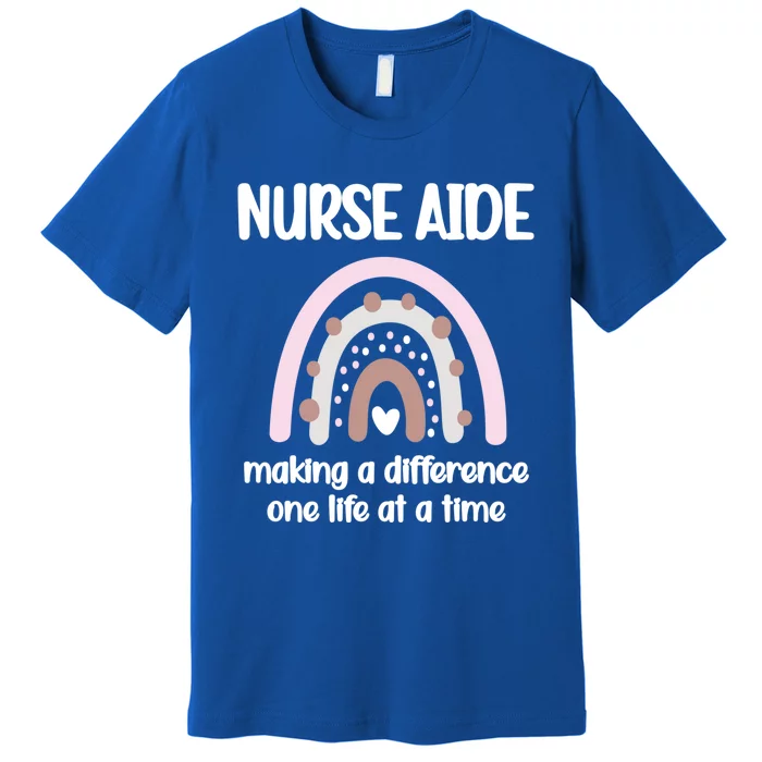 Nurse Aide Rainbow Nurse Aide Week Nursing Assistant Cute Gift Premium T-Shirt