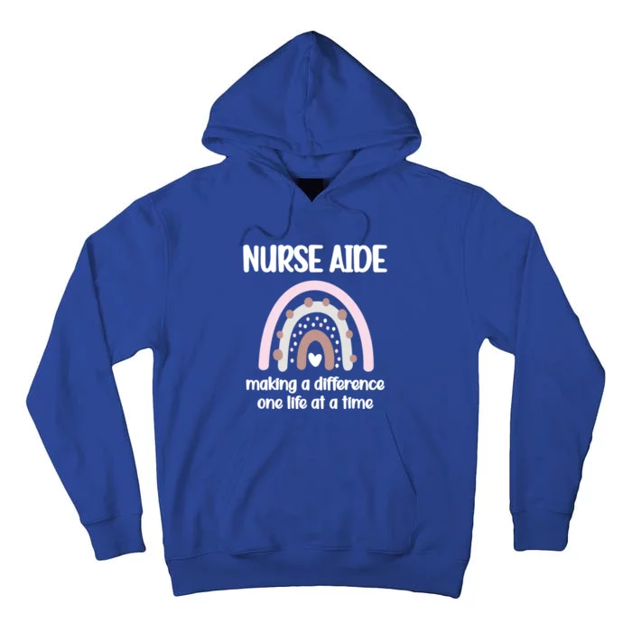 Nurse Aide Rainbow Nurse Aide Week Nursing Assistant Cute Gift Tall Hoodie