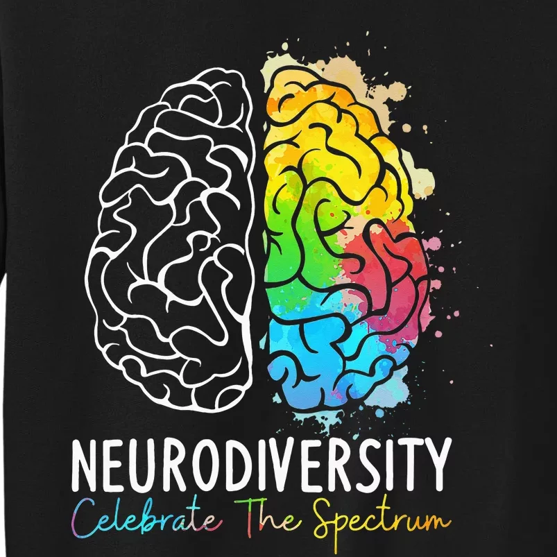 Neurodiversity - Autism Spectrum ASD ADHD Rainbow Brain Sweatshirt