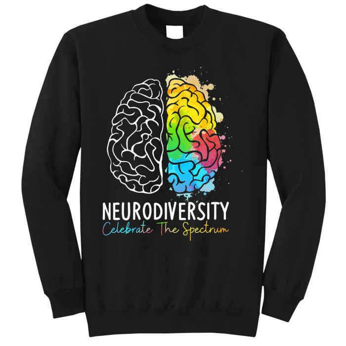 Neurodiversity - Autism Spectrum ASD ADHD Rainbow Brain Sweatshirt