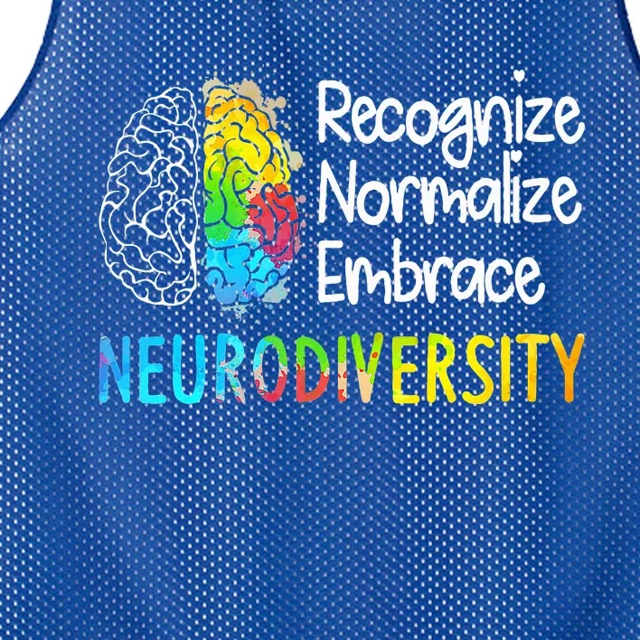 Neurodiversity Autism Spectrum Asd Adhd Brain Mesh Reversible Basketball Jersey Tank