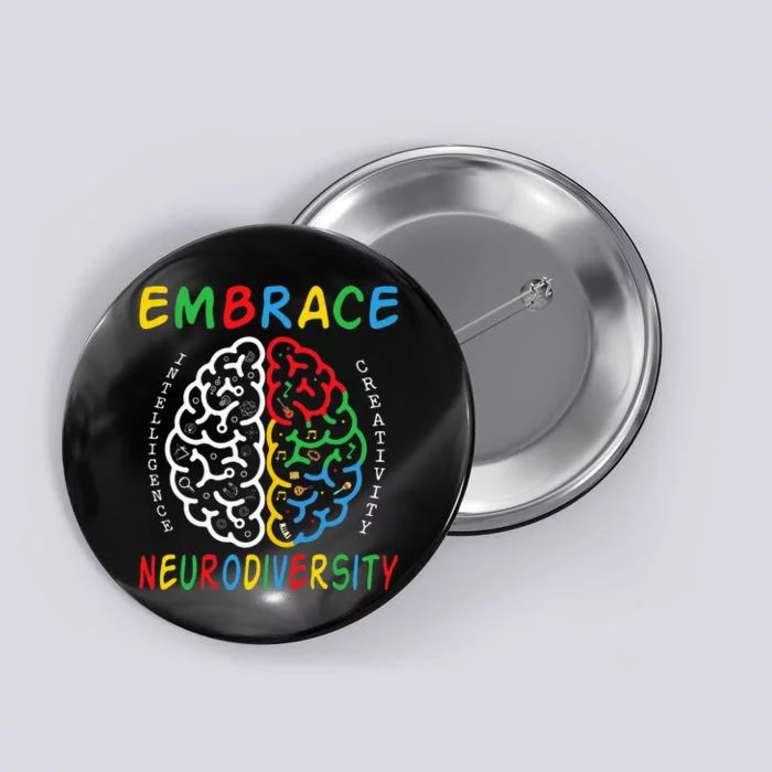 Neurodiversity Autism Spectrum ASD ADHD Button