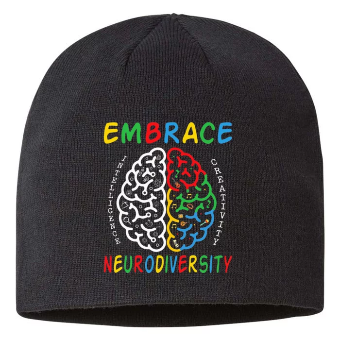 Neurodiversity Autism Spectrum ASD ADHD 8 1/2in Sustainable Knit Beanie