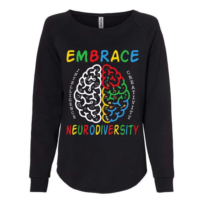 Neurodiversity Autism Spectrum ASD ADHD Womens California Wash Sweatshirt