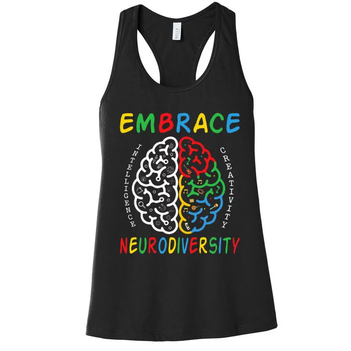 Neurodiversity Autism Spectrum ASD ADHD Women's Racerback Tank