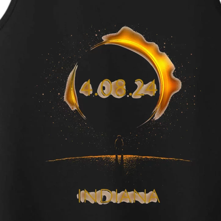 North America Solar Eclipse 4.08.24 INDIANA Souvenir Performance Tank