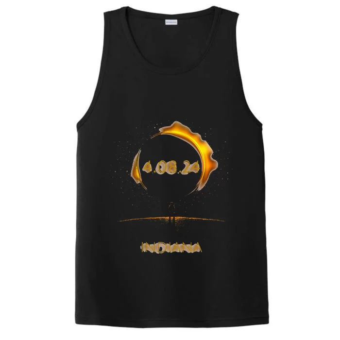 North America Solar Eclipse 4.08.24 INDIANA Souvenir Performance Tank