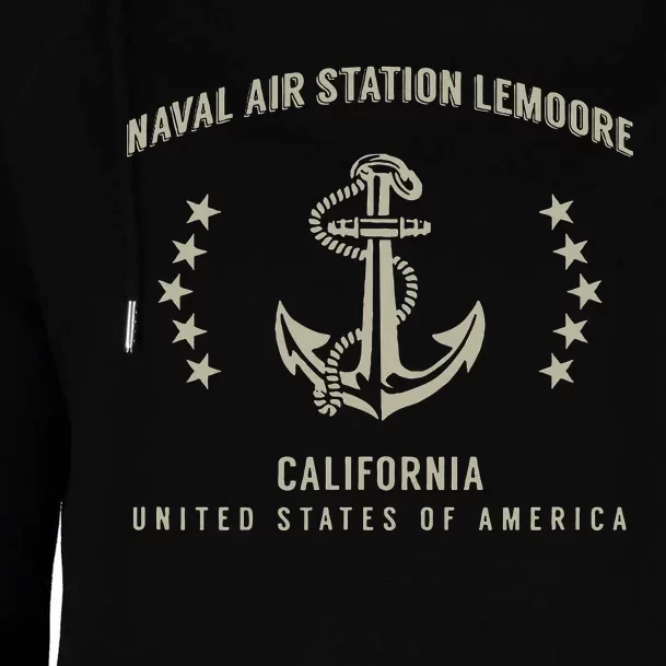 Naval Air Station Lemoore Womens Funnel Neck Pullover Hood