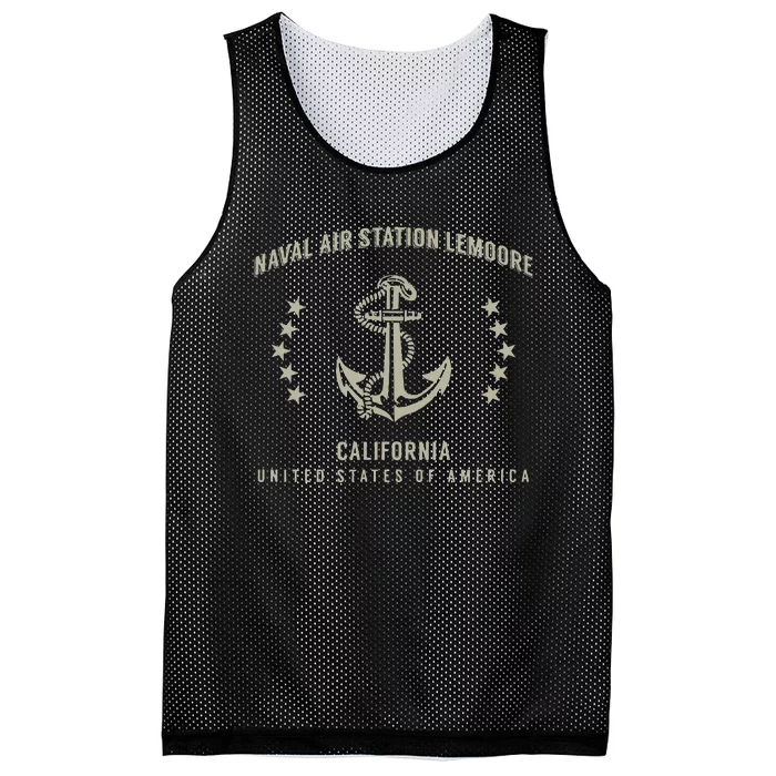 Naval Air Station Lemoore Mesh Reversible Basketball Jersey Tank