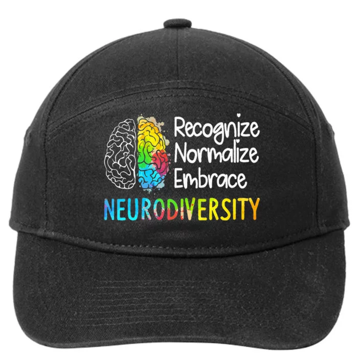 Neurodiversity Autism Spectrum Asd Adhd 7-Panel Snapback Hat