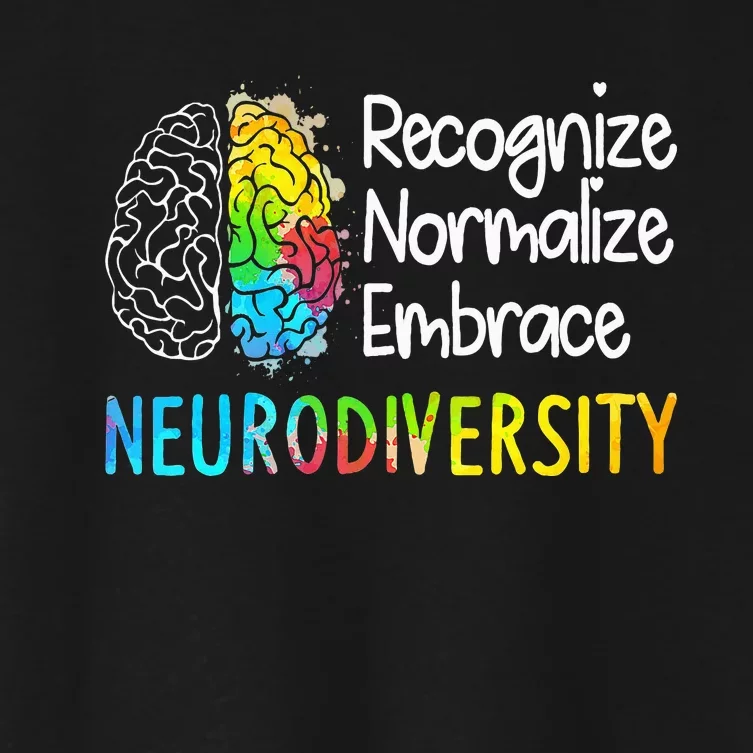 Neurodiversity Autism Spectrum Asd Adhd Women's Crop Top Tee