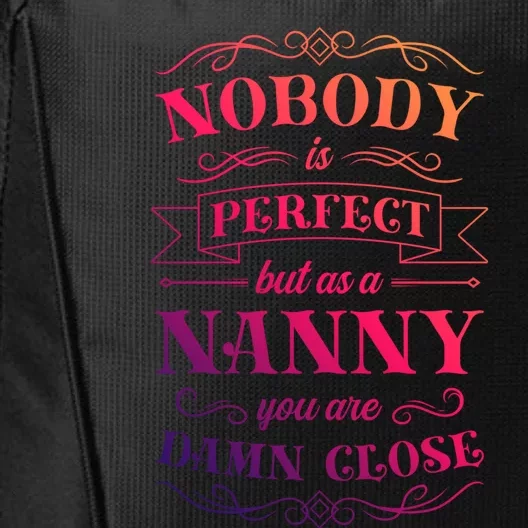 Nanny Aupair Sitter Gift City Backpack