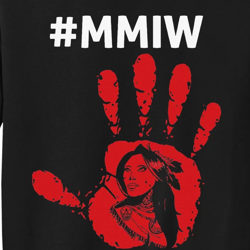 Native America Stolen Sisters Awareness Merch MMIW Tall Sweatshirt