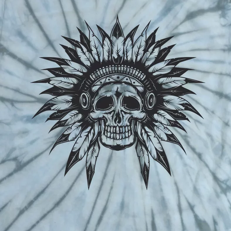 Native American Skull Tie-Dye T-Shirt