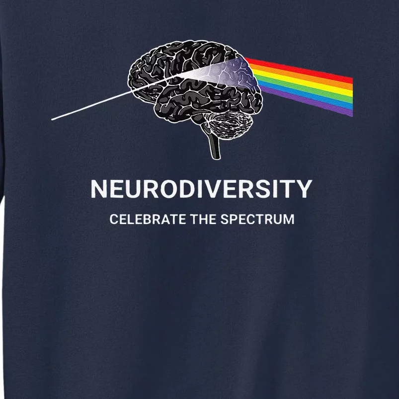 Neurodiversity Autism Spectrum ASD ADHD Rainbow Brain Sweatshirt