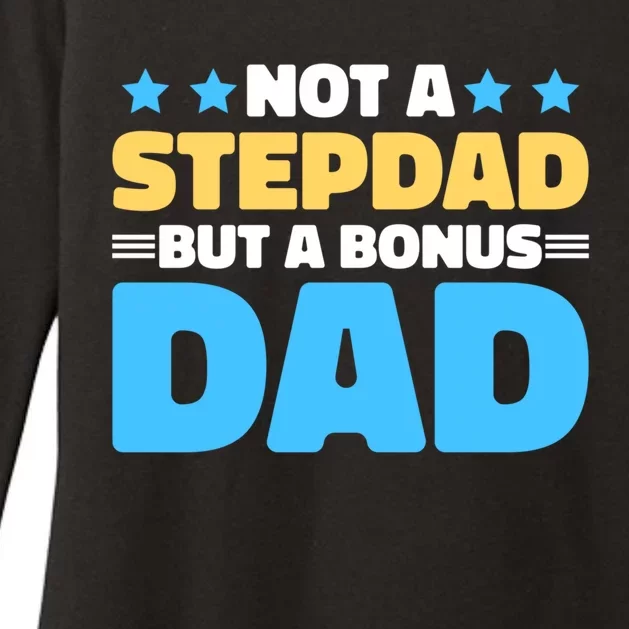 Not A Stepdad But A Bonus Dad For Father's Day Gift Womens CVC Long Sleeve Shirt