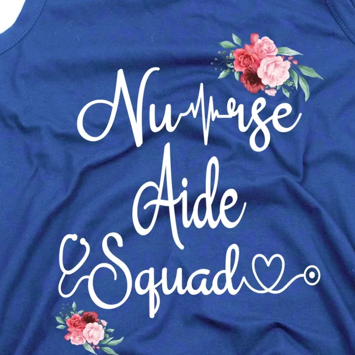 Nurse Aide Squad Flower Nurses Nursing Graduation Medical Gift Tank Top