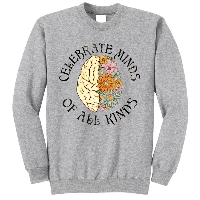 Neurodiversity Autism Spectrum ASD ADHD Rainbow Brain Sweatshirt