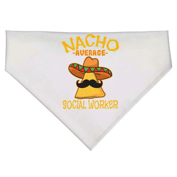 Nacho Average Social Worker Caseworker Welfare Cinco De Mayo USA-Made Doggie Bandana