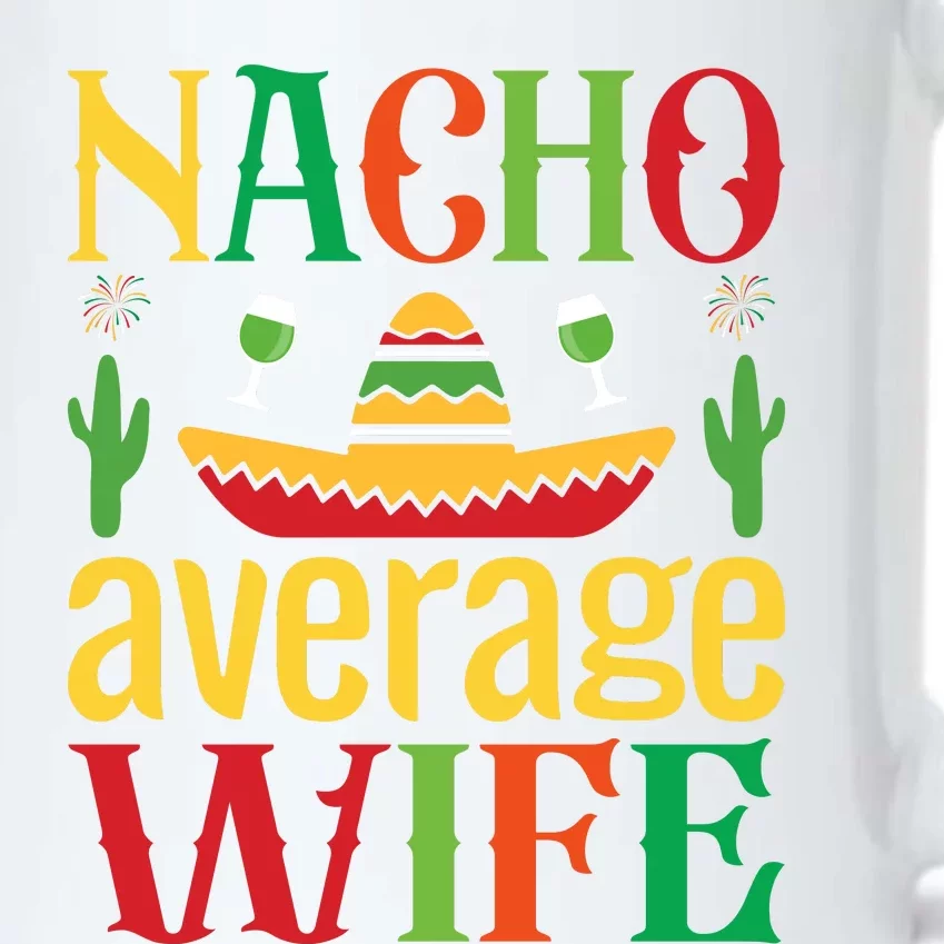 Nacho Average Spouse Black Color Changing Mug