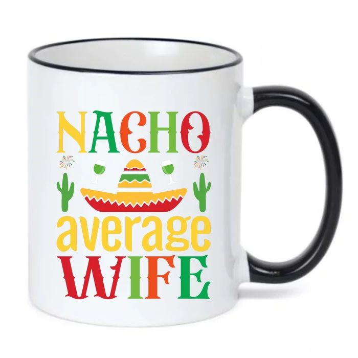 Nacho Average Spouse Black Color Changing Mug